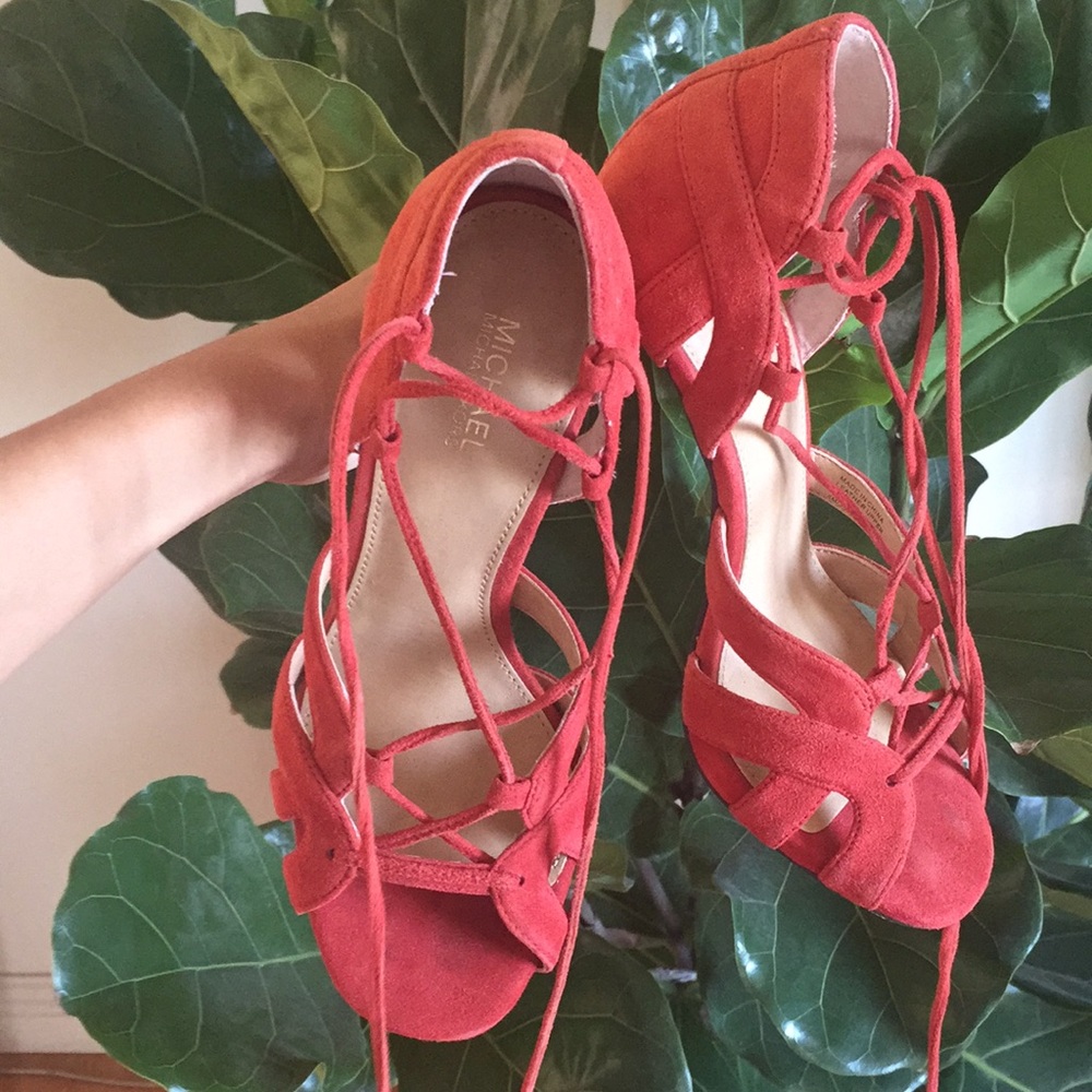 Michael Kors lace up heels